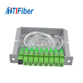 Tabung Baja Jenis Fiber Optic Splitter 1 * 8 1260-1650 Panjang Gelombang Dengan Konektor SC / APC